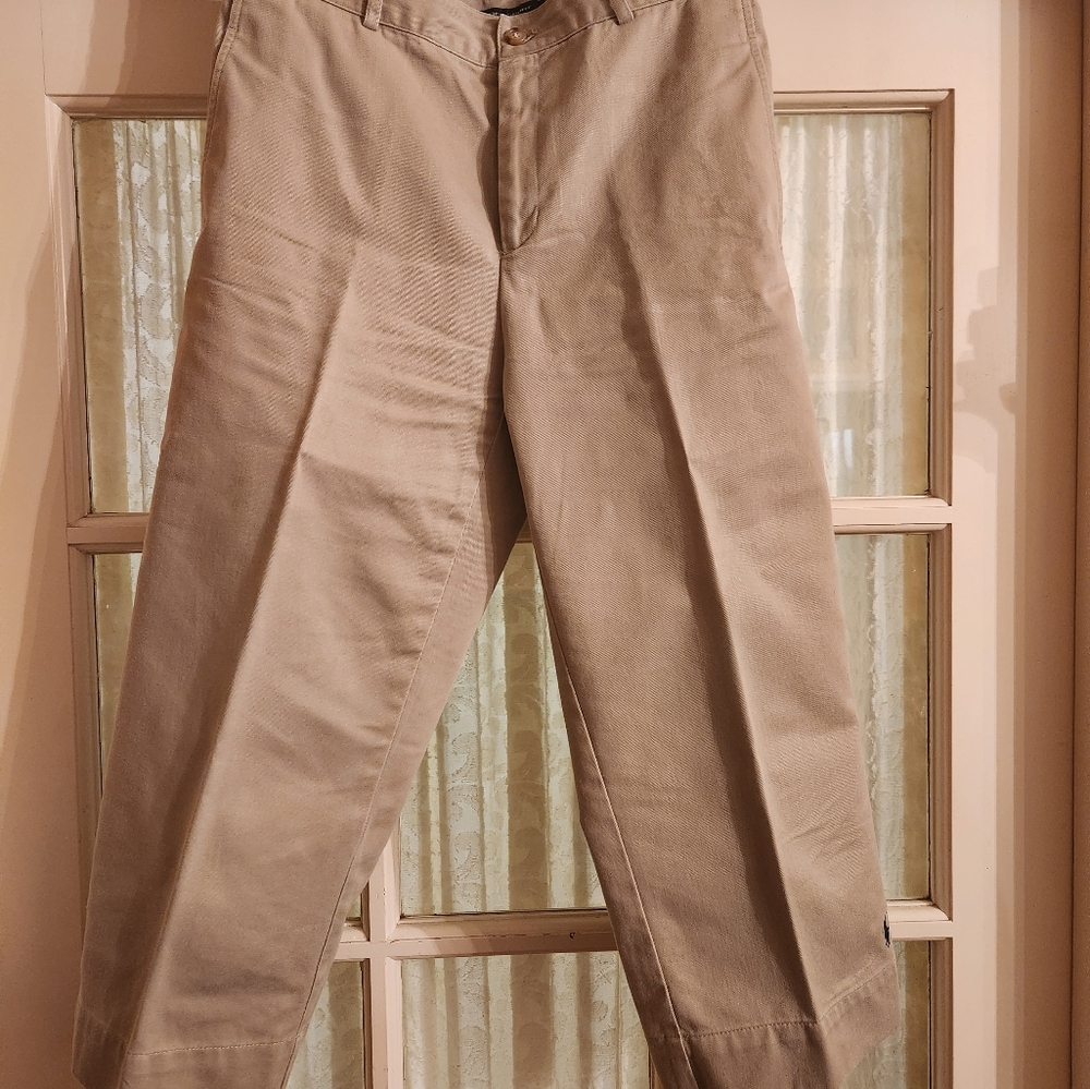 RALPH LAUREN SPORT KAHKI CROPPED SLACKS